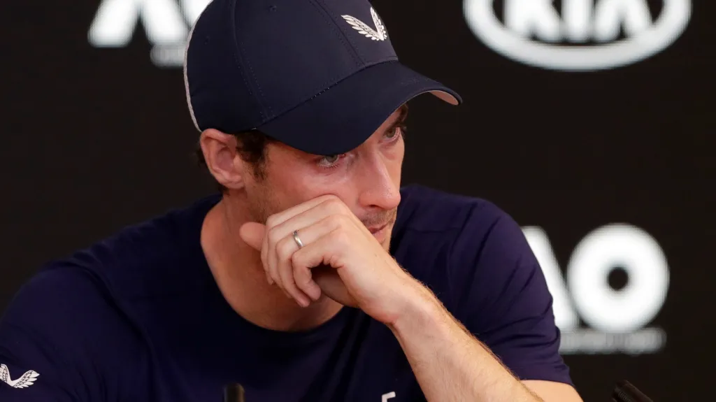 Tenista Andy Murray na emotivní konferenci na Australian Open
