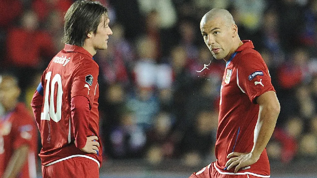 Tomáš Rosický a Milan Baroš