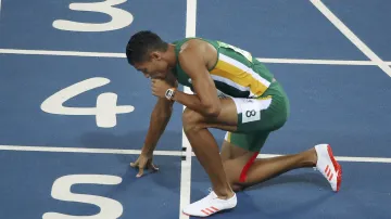 Van Niekerk po překonání světového rekordu