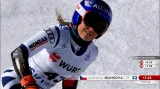 První jízda Jelínkové v obřím slalomu na MS