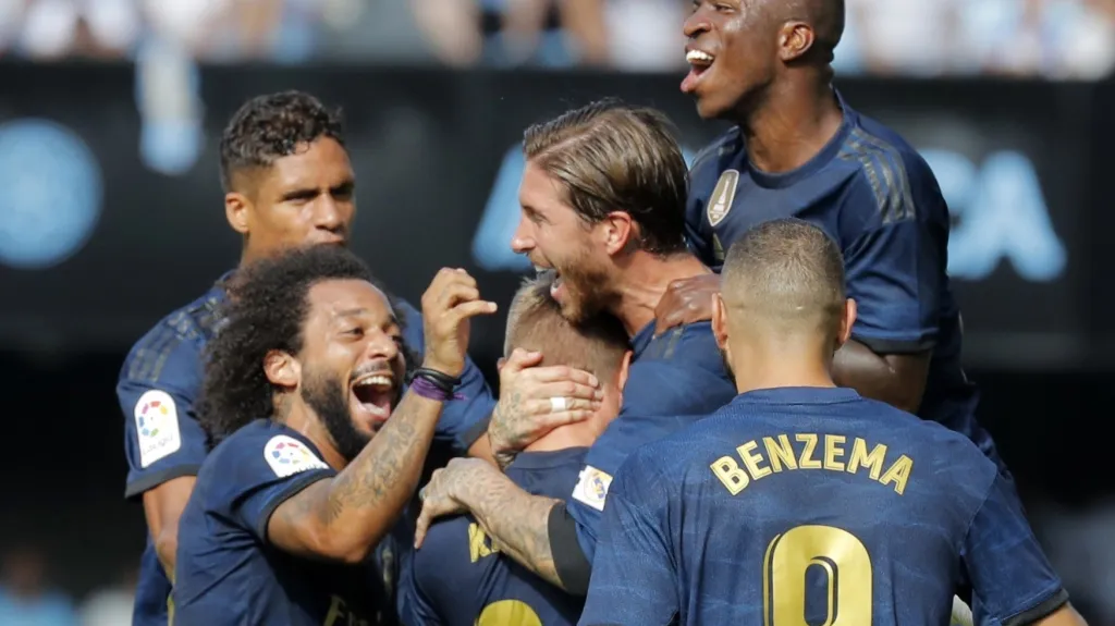 Radost fotbalistů Realu Madrid