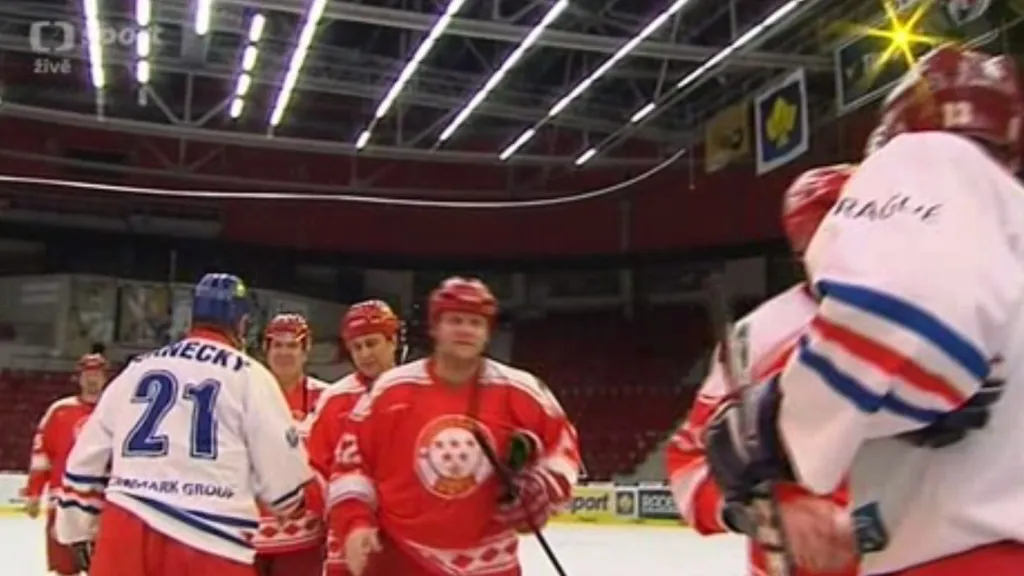 Souboj hokejových legend českého a ruského hokeje ovládla sborná