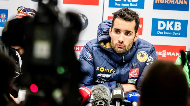 Martin Fourcade na tiskové konferenci