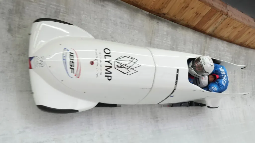 Český čtyřbob Matěje Běhounka