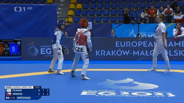 Taekwondistka Hronová vydřela na Evropských hrách bronz