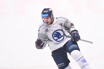 Michal Teplý slaví vítězný gól