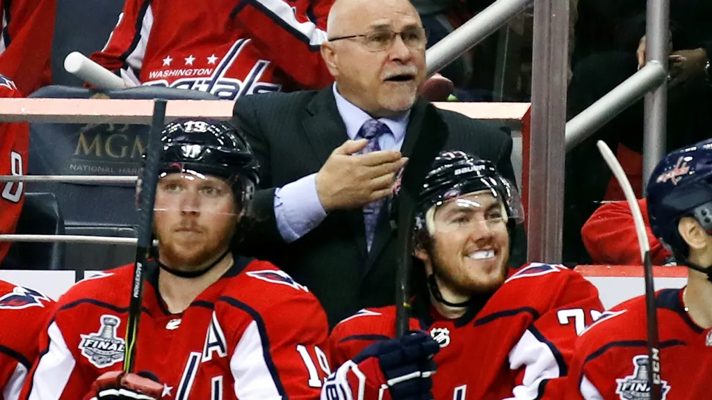Barry Trotz na lavičce Washingtonu