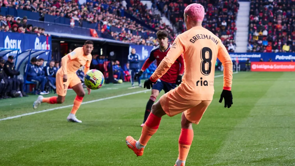 Antoine Griezmann v dresu Atlétika