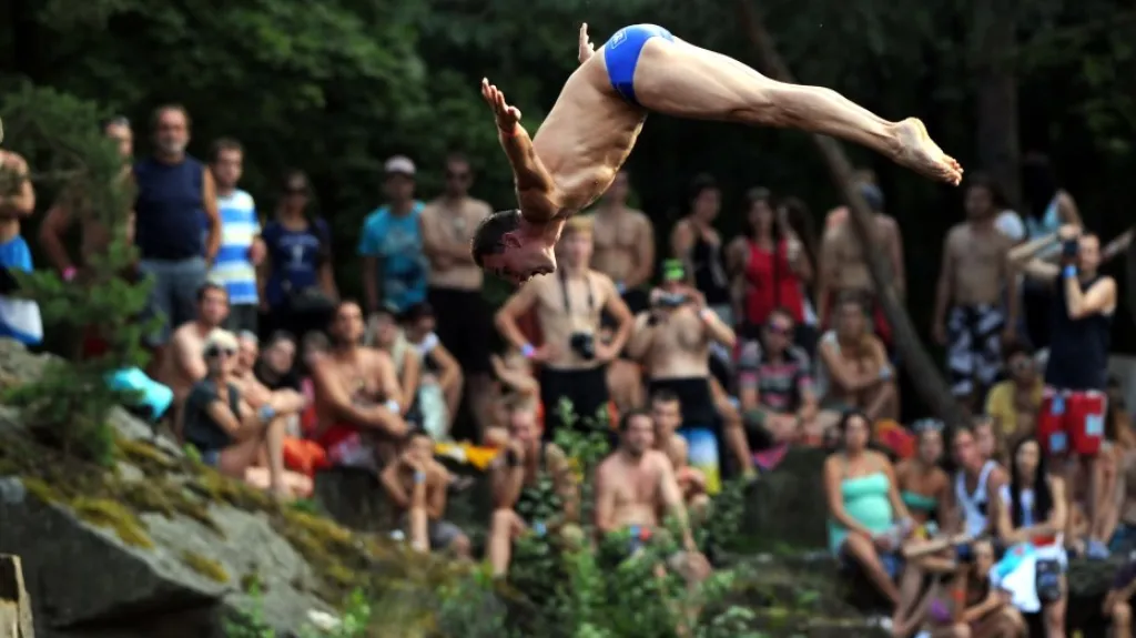 Český profesionální skokan Michal Navrátil