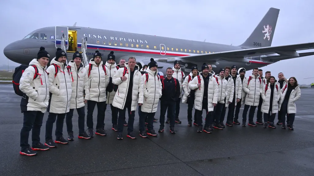 Odlet hokejových reprezentantů na OH do Milána