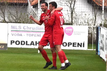 Radost fotbalistů Chrudimi