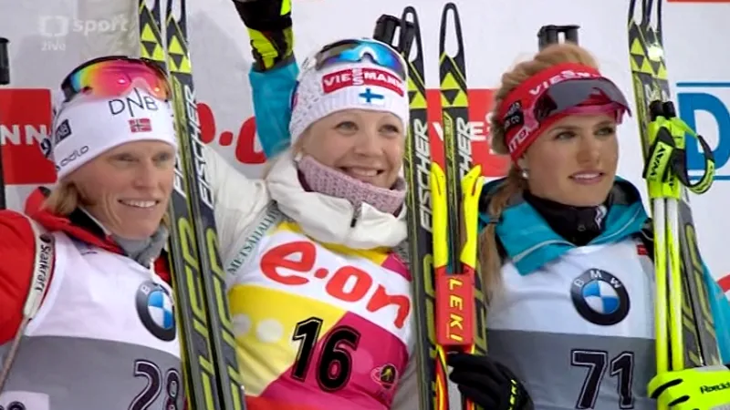 Sestřih nejdůležitějších momentů sprintu biatlonistek v Kontiolahti