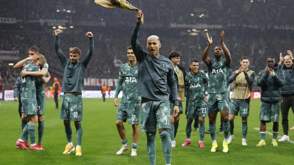 Radost fotbalistů Tottenhamu