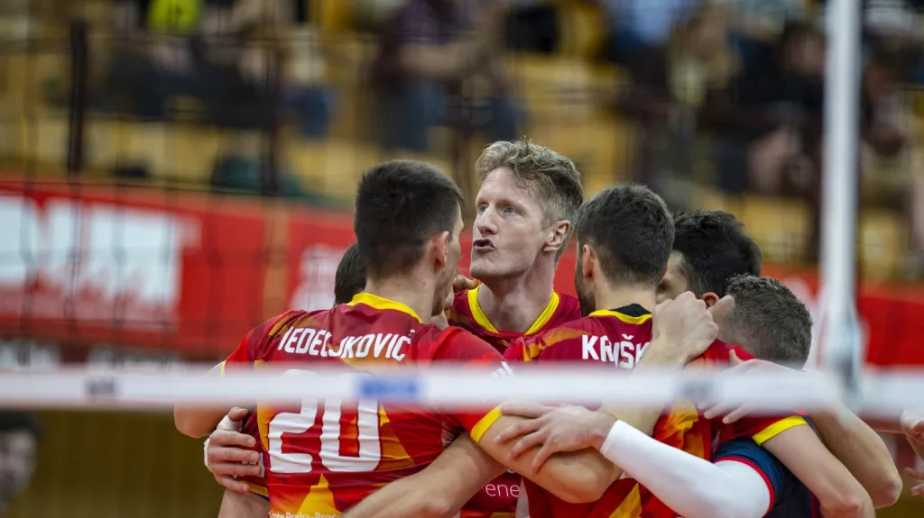 Radost volejbalových Lvů Praha