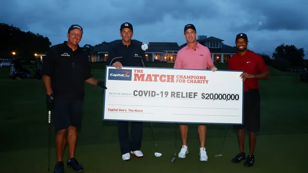 Charitativní golf hvězd pro boj s koronavirem