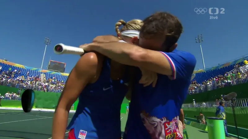 Poslední výměny utkání o bronz Štěpánka a Hradecké