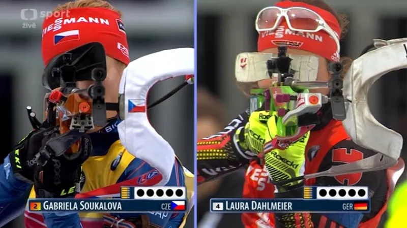 Soukalová sahala ve stíhačce v Ruhpoldingu po vítězství - sestřih závodu