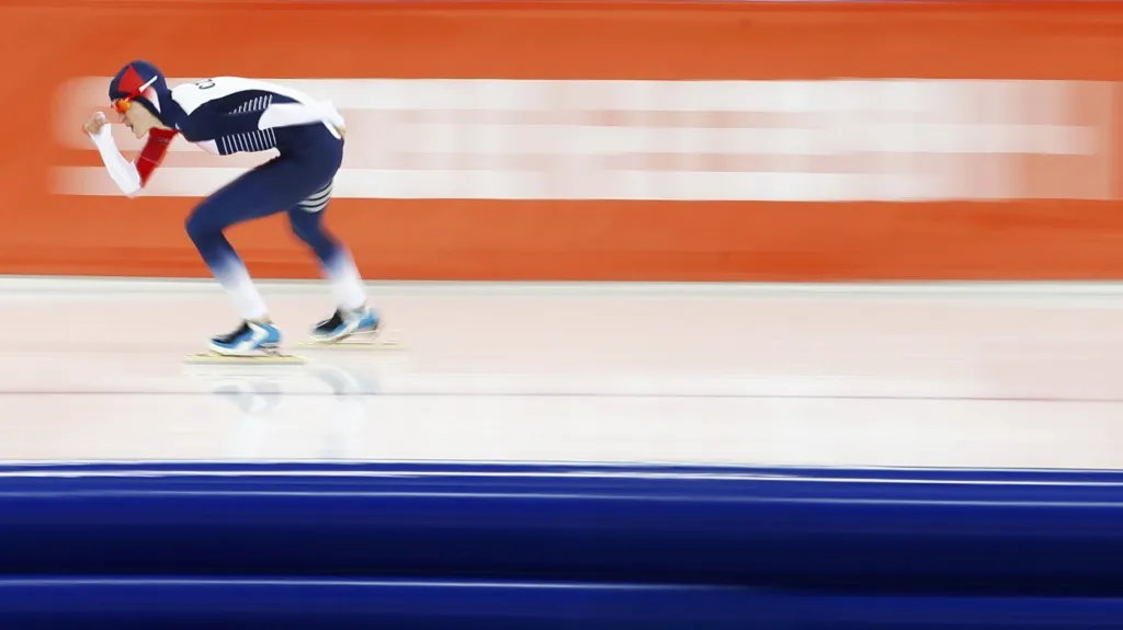 Martina Sáblíková na trati olympijské pětky