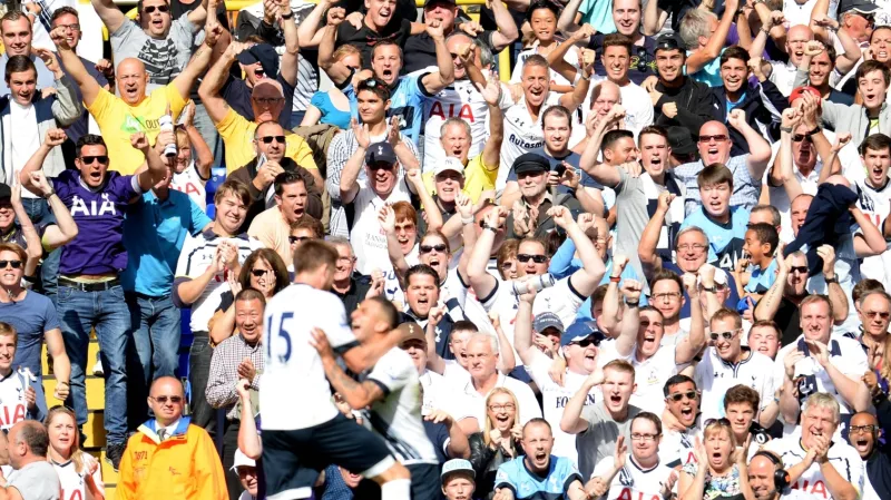 Radost hráčů a fanoušků Tottenhamu