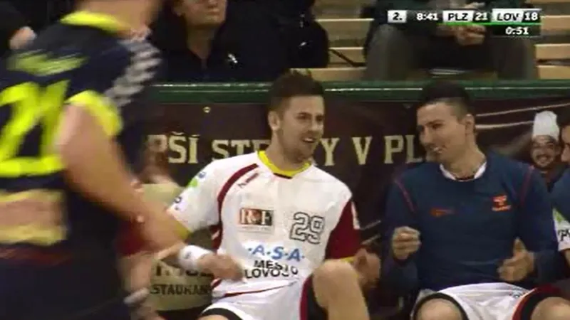 Sestřih házenkářského utkání Plzeň - Lovosice