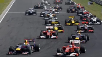 Start Velké ceny Maďarska