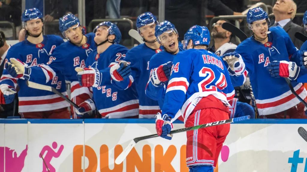 Radost hokejistů New York Rangers