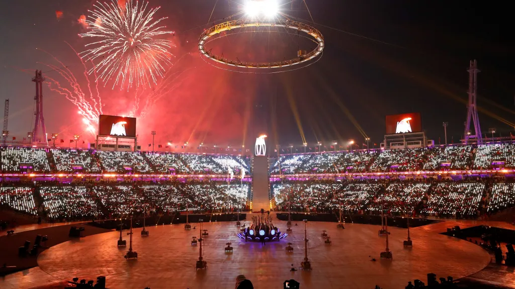 Slavnostní zahájení zimních olympijských her v Pchjongčchangu