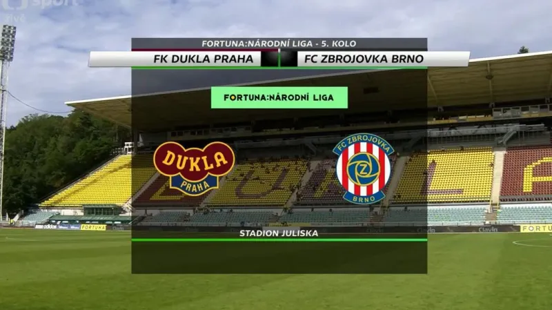 Sestřih utkání Dukla Praha – Zbrojovka Brno