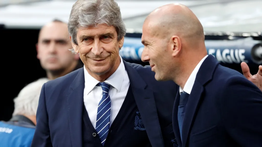 Zinedine Zidane s Manuelem Pellegrinim