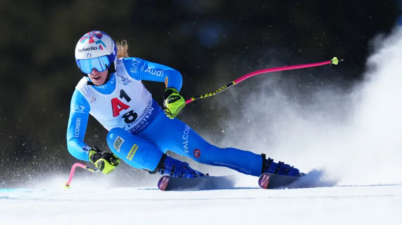 Jízdy Marty Bassinové a Mikaely Shiffrinové v super-G
