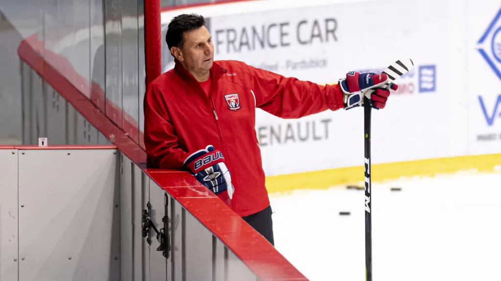 Vladimír Růžička na tréninku Hradce Králové