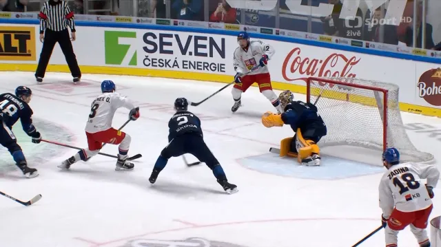 Gól v utkání Česko – Finsko: Beránek – 2:0 (13. min.)