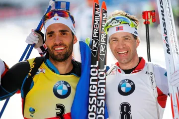 Martin Fourcade a Ole Einar Björndalen