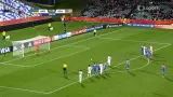 Moment v utkání Ukrajina  - USA: Neproměněná penalta Hyndmana (59. min.)