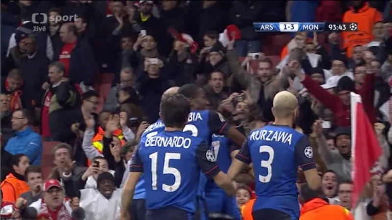 Sestřih utkání Arsenal - Monako