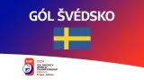 Gól v utkání Švédsko – Česko: Pettersson – 2:1 (9. min.)