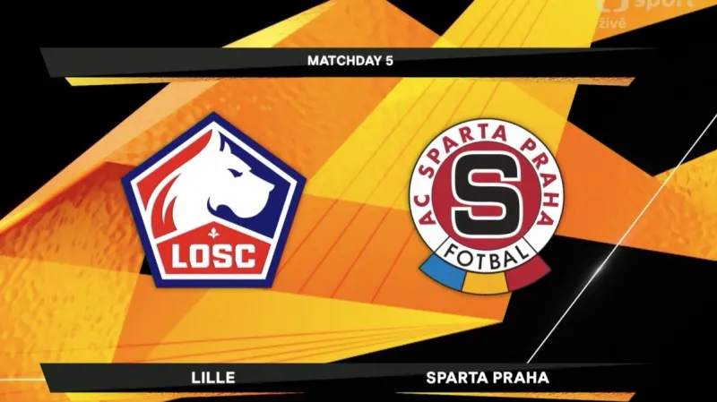 Sestřih utkání Lille – Sparta Praha