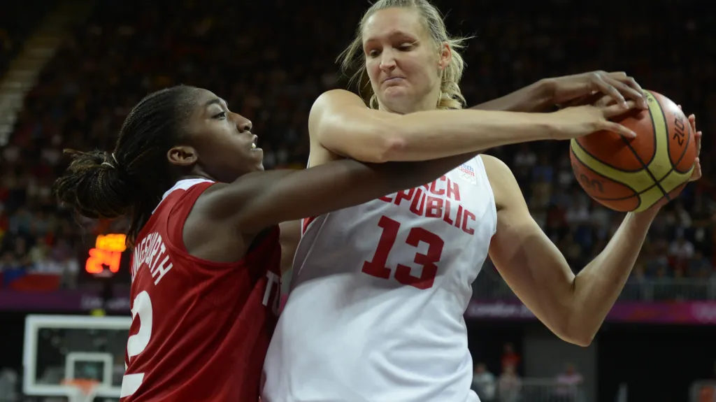 Petra Kulichová v zápase s USA