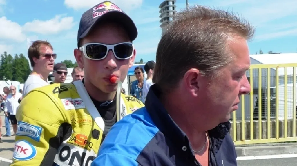Motocyklový závodník Jakub Kornfeil