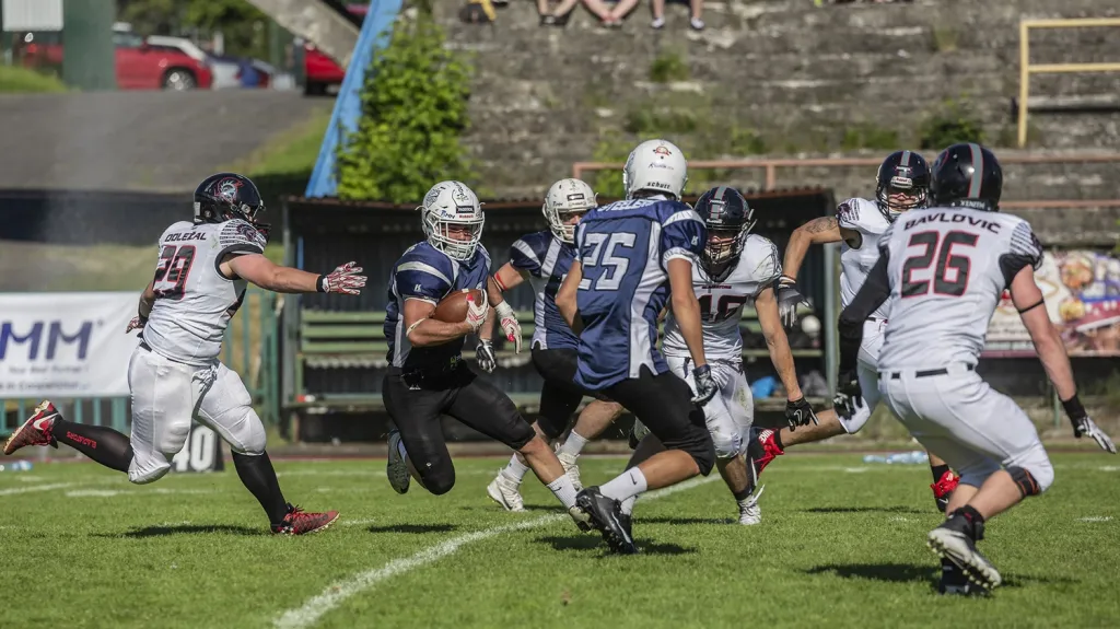 Utkání Ostrava Steelers - Vysočina Gladiators