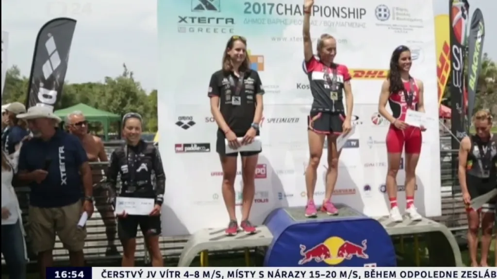 Erbenová vyhrála triatlonový závod Xterra v Aténách