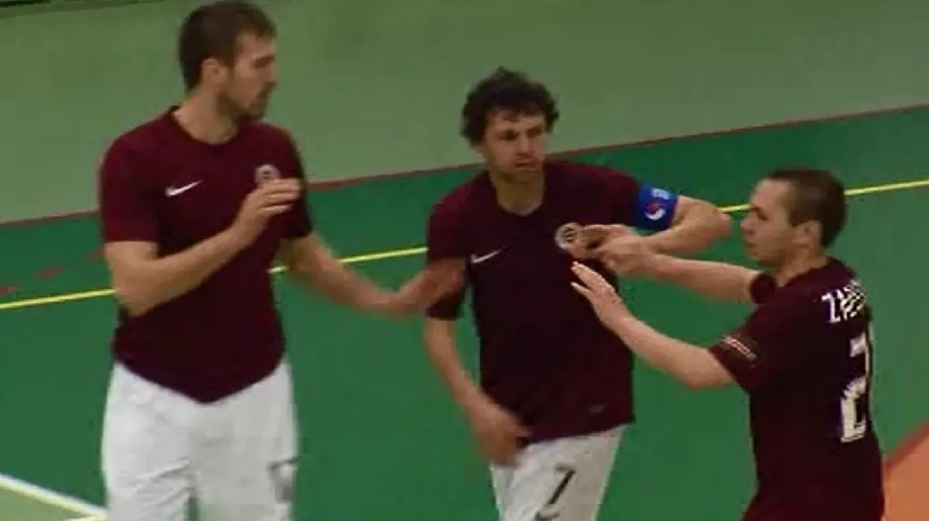 Sestřih futsalového utkání Teplice - Sparta