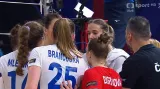 České volejbalistky s trenérem