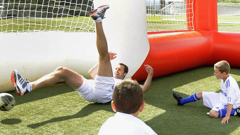 Čech s dětmi na Strahově