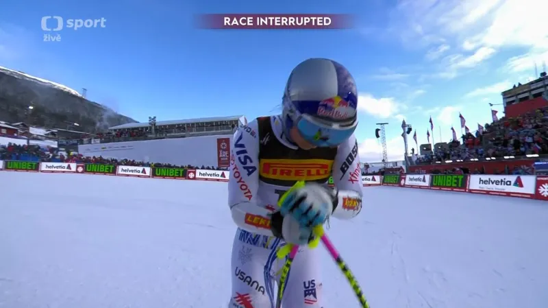 Pád Lindsey Vonnové v super-G