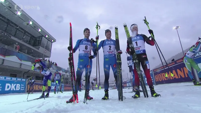 Sestřih stíhačky mužů v Hochfilzenu