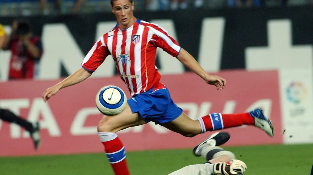 Fernando Torres v dresu Atlétika Madrid