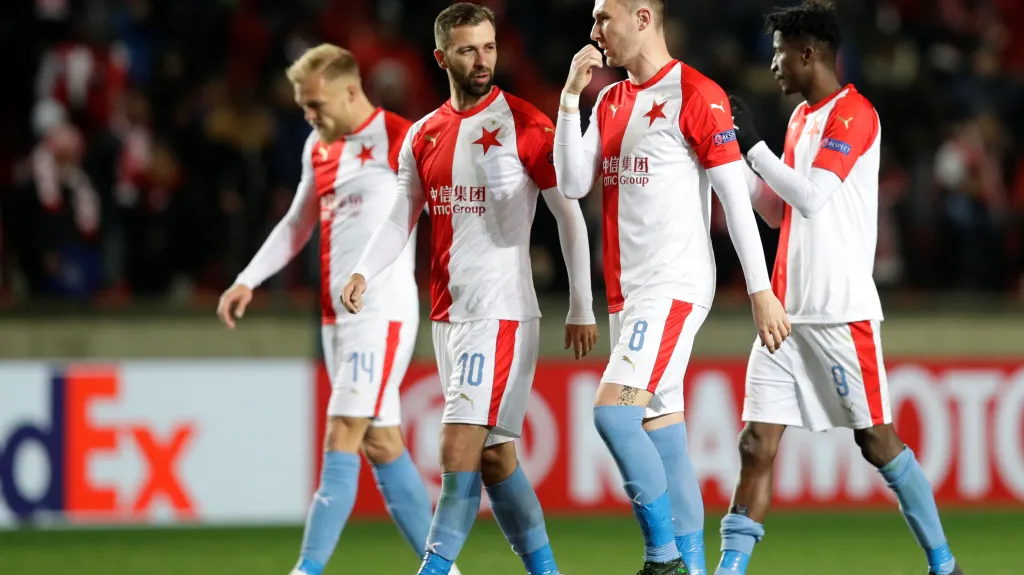 Hráči pražské Slavie