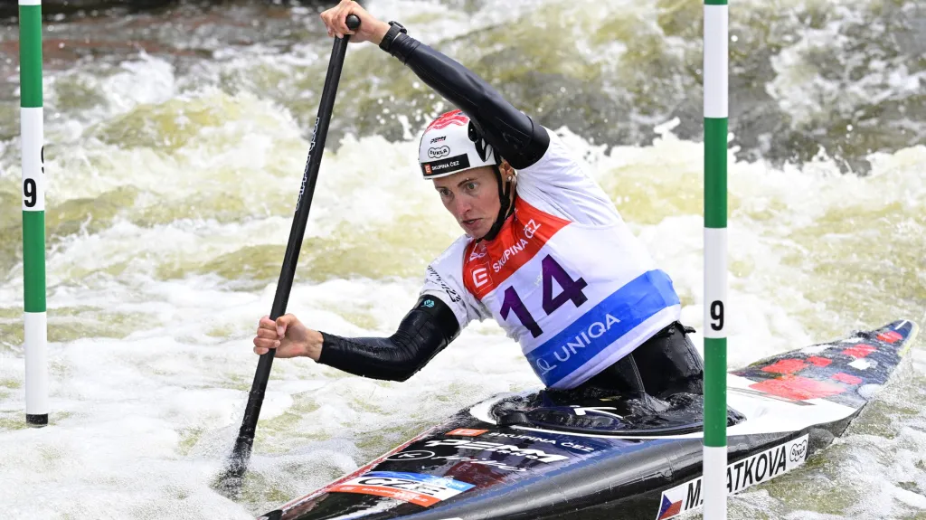 Martina Satková při Světovém poháru v Troji