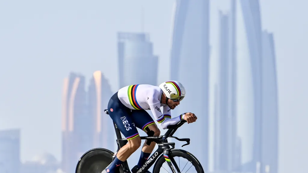 Časovku na Kolem SAE vyhrál Ganna, Van der Poelův tým musel odstoupit